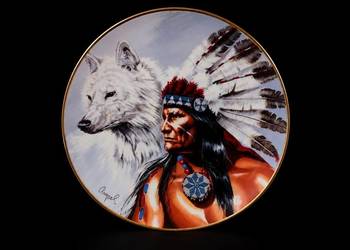 Talerz Kolekcjonerski Spirit of the White Wolf