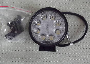 Lampa robocza okrągła 8 LED 12V-24V 8 x 3W