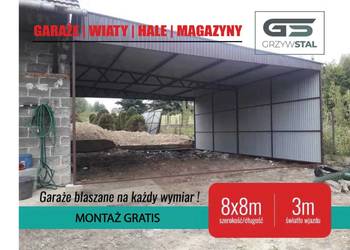 Garaż blaszany JEDNOSPADOWY - Wiata - Zadaszenie  - GRZYWSTAL