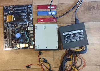 Zestaw płyta ram procesor i5 ram DDR3 12gb zasilacz i parę innych części.