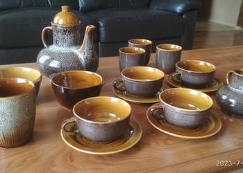 Zastawa stołowa ozdobna PRL ceramika