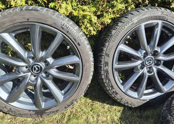 NOWE 4 Felg Mazda 18" TPMS 5x114.3 ET45 215/45/18 Uniroyal WinterExpert 67