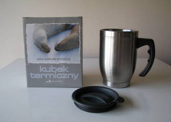 Stalowy kubek termiczny Termite z pokrywką