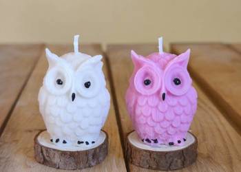 Świeczki sojowe - Sówki