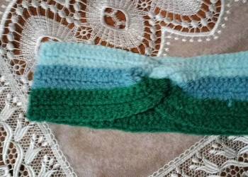 Ręcznie robiona opaska na głowę – ciepła