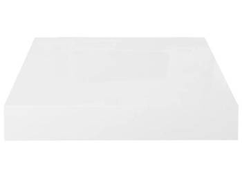 Półki ścienne 2 szt. białe wysoki połysk 23x235x38 cm MDF WM-323740