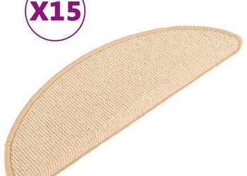 vidaXL Nakładki na schody, 15 szt., kremowe, 65x21x4 cm(SKU:149861)