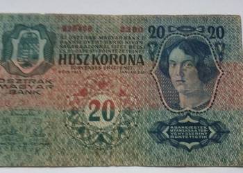 AUSTRO-WĘGRY-20 KORON-1913 r ,CAŁY