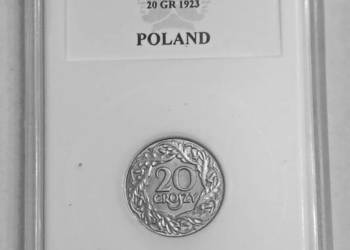 20 GROSZY 1923 – II RP – PCG MS 68 (MENNICZA)