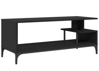 Szafka RTV czarna 102x40x41 cm materiał drewnopochodny stal WM-842411