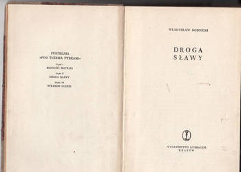 (01323) DROGI SŁAWY – WŁADYSŁAW BODNICKI
