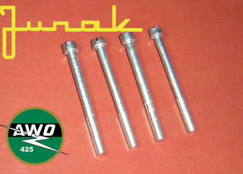 JUNAK AWO śruby DŁUGIE obudowa iskrownik ORYGINAŁY ZS 3 EZ 41ocynk KOMPLET