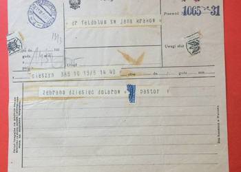 ( 1112 ) Telegram Kraków - Cieszyn