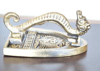 ŻELAZKO wyjątkowe żeliwne przedwojenne sygnowane