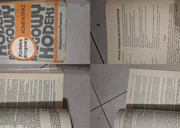 Pierwszy komentarz do Kodeksu Drogowego PRL, niskonakładowy 1988 r.