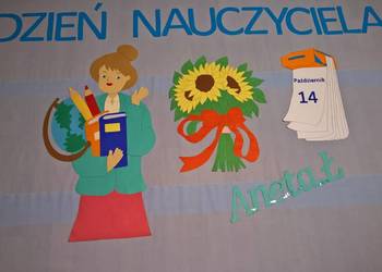 Dekoracje na Dzień Nauczyciela z brystolu. tel: 504 102 444