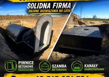 Piwnice ogrodowe betonowe, Ziemianka