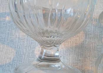 Dwa pucharki do deserów Sachsenglas Ottendorf 1957