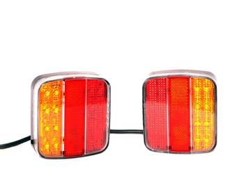 Lampa tylna zespolona UNIWERSALNA 20 LED przyczepka przyczepa KOMPLET