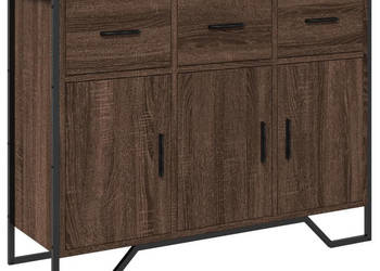 Szafka brązowy dąb 97x325x745 cm materiał drewnopochodny WM-848563