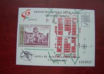 Hiszpania1991 MNH Wystawa Filatelistyczna GRANADA ESPANA