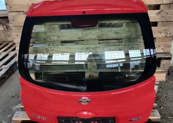 TYLNA KLAPA BAGAŻNIKA TYŁ SZYBA NISSAN MICRA K12 CZERWONA