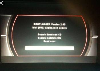 Audi komunikat Bootloader MMI 2G
