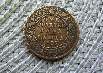 Indie Brytyjskie 1/4 Anny 1907r