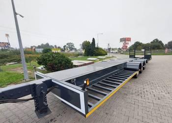 przyczepa do przewozu maszyn leśnych forwarder DMC 27000kg