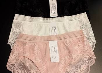 Majtki bawełniane, koronka XXL