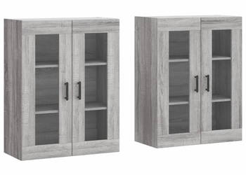 Wiszące szafki 2 szt. szary dąb sonoma materiał drewnopochodny WM-3197951