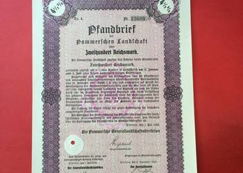 ( 18 ) Papiery wartościowe 200 reichsmark