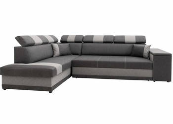 Narożnik Szary Duży z Funkcją Spania WOJTEK