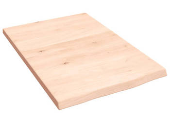 Półka 40x60x2 cm surowe lite drewno dębowe WM-363515