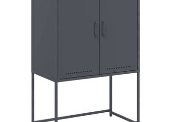 Szafka antracytowa 685x385x107 cm stal WM-846508