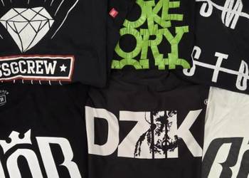 Spory zestaw koszulek Smoke Story Group BOR WK Dzik odbiór wysyłka