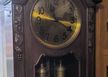 Zegar stojący LFS śliczna ciemna ośmiostrunowa "baba"