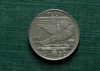 WŁOCHY - 50 centesimi (1940r.) Magnetyczna