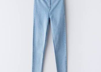 Jeansy skinny z wysokim stanem sinsay XV864-50J-36