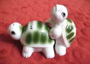 Sól i pieprz - Porcelana - Żółwie - 8 x 8 cm Solniczka i pieprzniczka