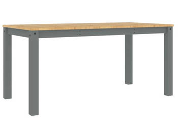 Stół jadalniany Panama szary 160x80x75 cm drewno sosnowe WM-4005706