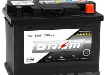 Akumulator 60Ah 680A GROM AGM START&STOP P+