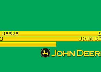 Naklejki John deere 6510 i inne modele super mocne zamienniki