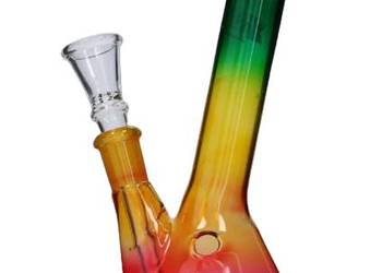 Bongo Szklane w Stylu Rasta Wysokość 20 cm Średnica 24 mm Chillout Smoke