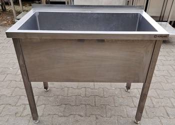 Basen 1 komorowy - Głęboki 40h cm - STALGAST - 100/60/85 cm M.1572.N