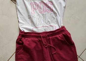 M/L spodnie dresowe dres +koszulka aeropostale SPORTOWY