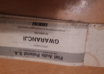 Fiat 125 Książka gwarancyjną.
