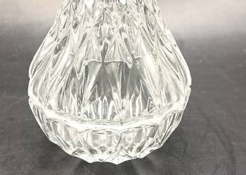 Szklany pojemnik gruszka na biżuterię drobiazgi