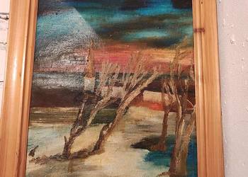 Obraz pejzaż wymiary 52 x 41 x 3 cm