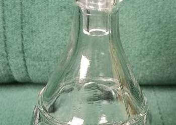 Szklana karafka prl unikalna